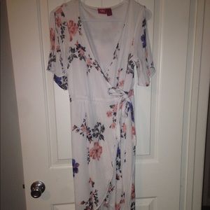 Floral wrap dress